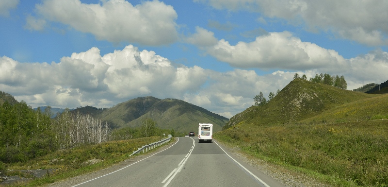 Fahrt durchs Altai Gebirge