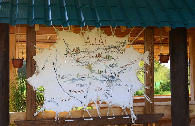 Altai-Karte im Schamanengarten