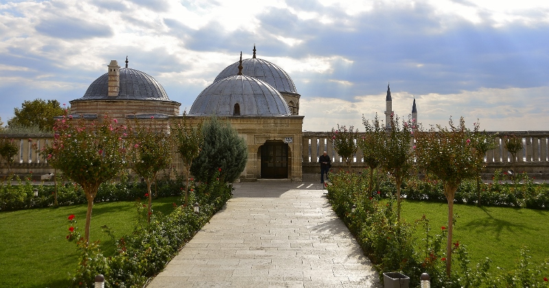 Garten im Inneren der Moscheeanlage