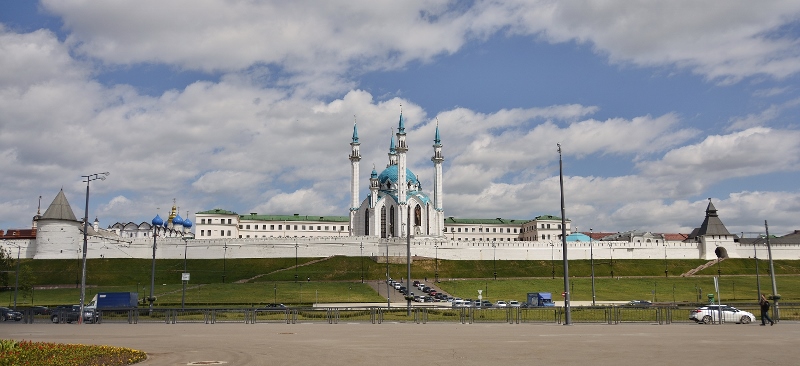 Der Kreml Kasan mit der Moschee Kul Sharif